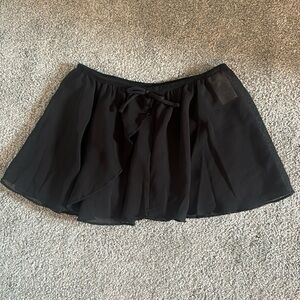 Girls Black Leotard Skirt Size 6-7